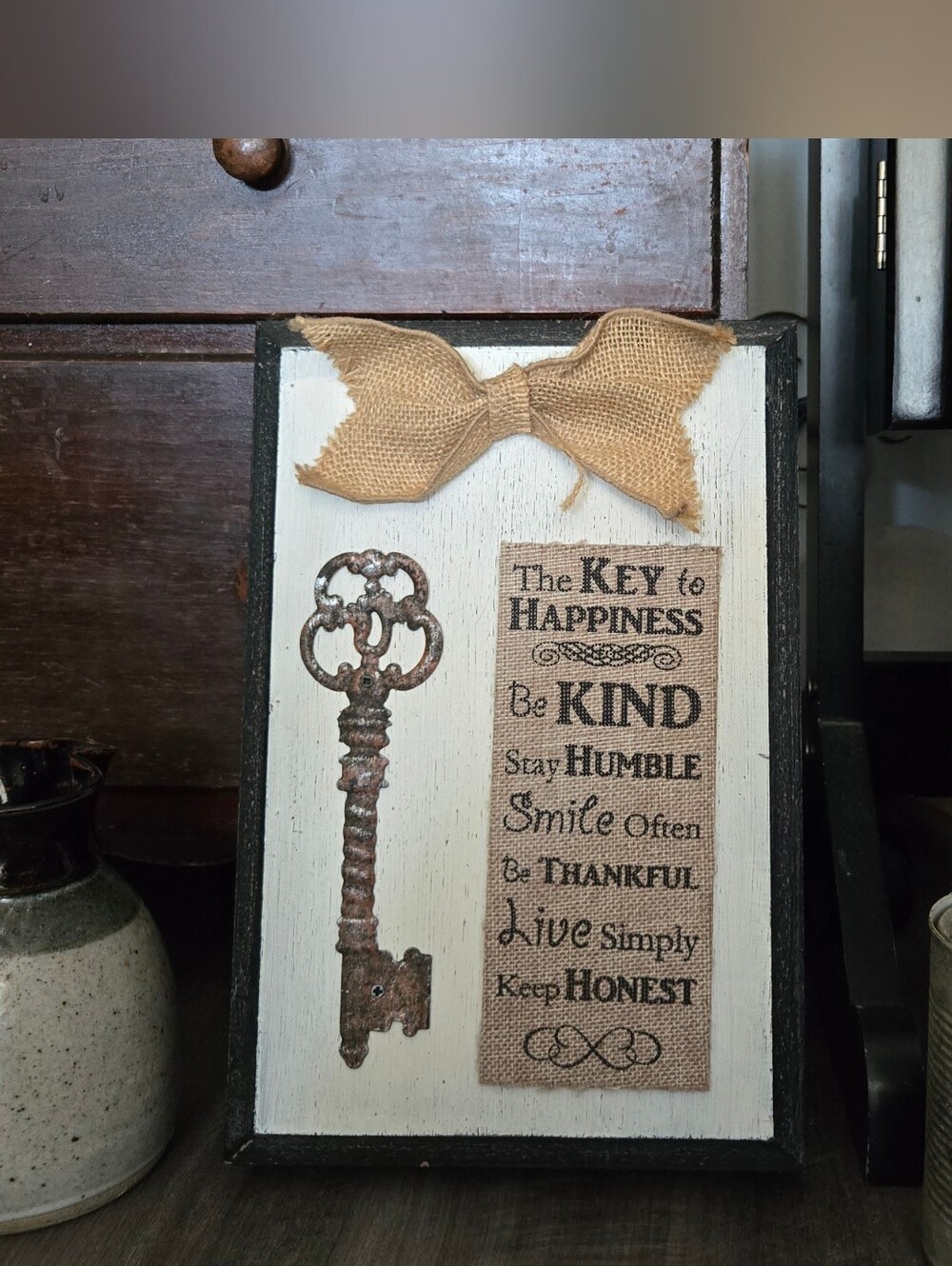 Black Decorative Wood Block Accent - Unbranded
